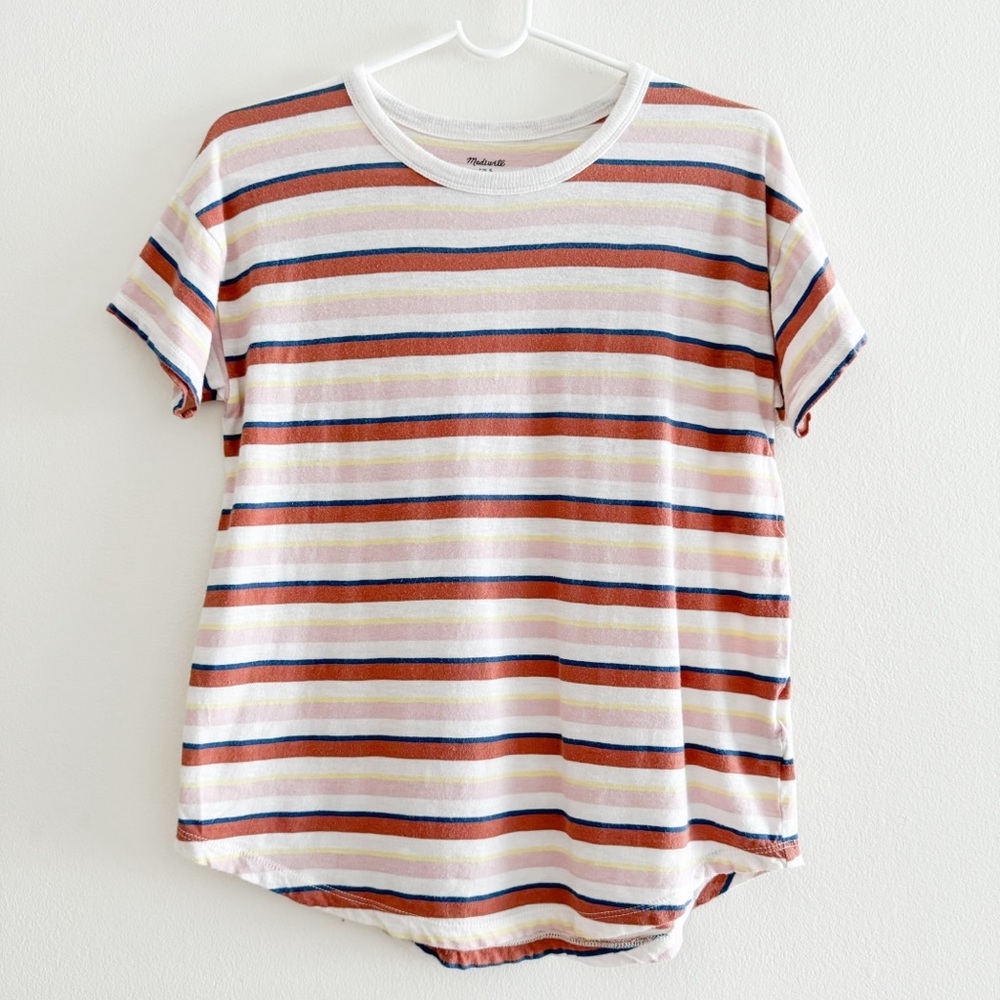 Madewell Striped Crew Neck T-Shirt